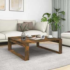 Konferenční stolek kouřový dub 100x100x35 cm kompozitní dřevo - obrázek 1