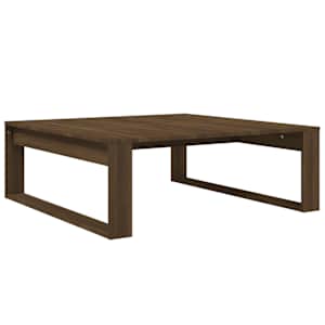 Konferenční stolek hnědý dub 100 x 100 x 35 cm kompozitní dřevo - obrázek 2