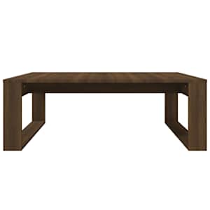 Konferenční stolek hnědý dub 100 x 100 x 35 cm kompozitní dřevo - obrázek 5