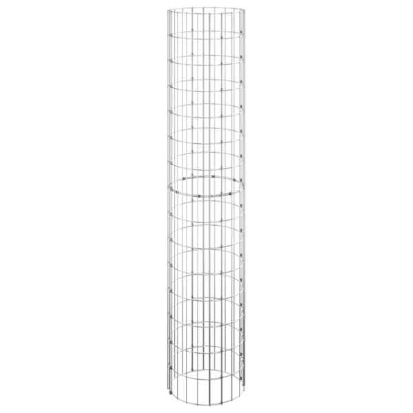 vidaXL ringikujuline gabioonpost, tsingitud teras, &Oslash;30 x 150 cm
