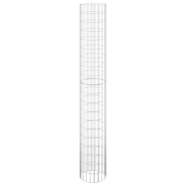 vidaXL ringikujuline gabioonpost, tsingitud teras, &Oslash;30 x 200 cm