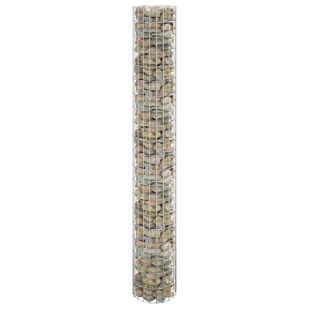 vidaXL Stâlp de gabion, Ø30x200 cm, oțel galvanizat, circular