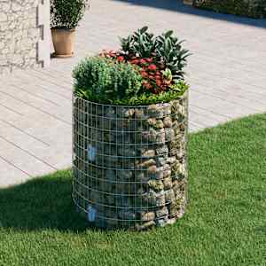 Okrogel gabion pocinkano jeklo Ø100x100 cm