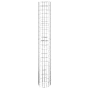 Kruhové gabionové záhony 3 ks pozinkovaná ocel Ø 30 x 200 cm - obrázek 4