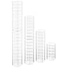 vidaXL ringikujulised gabioon taimelavad 4 tk, &Oslash;30x50/100/150/200 cm