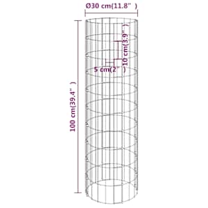 Kruhové gabionové vyvýšené záhony 4 ks Ø 30x50/100/150/200 cm - obrázek 6