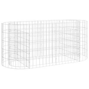 vidaXL gabioon taimelava, tsingitud raud, 120 x 50 x 50 cm