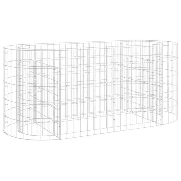 vidaXL gabioon taimelava, tsingitud raud, 120 x 50 x 50 cm