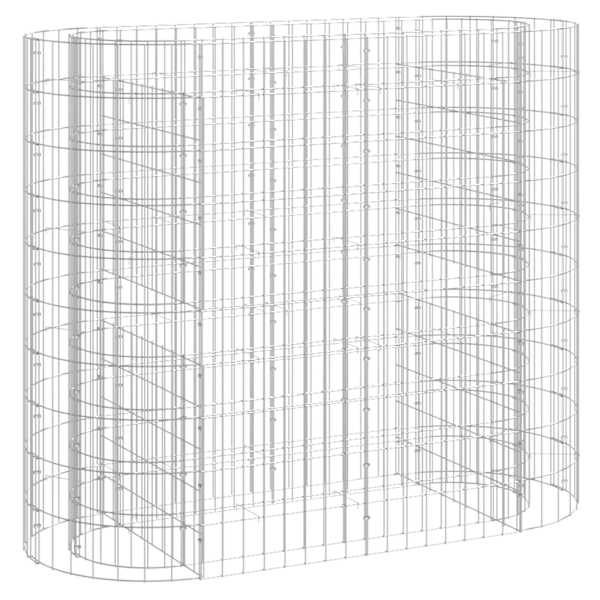 vidaXL gabioon taimelava, tsingitud raud, 120 x 50 x 100 cm