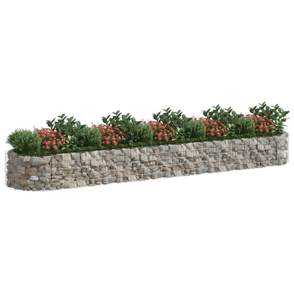 

vidaXL Gabion plantenbak verhoogd 500x100x50 cm gegalvaniseerd ijzer