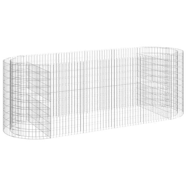 vidaXL gabioon taimelava, tsingitud raud, 300 x 100 x 100 cm
