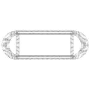 Gabionový vyvýšený záhon pozinkované železo 300 x 100 x 100 cm - obrázek 6