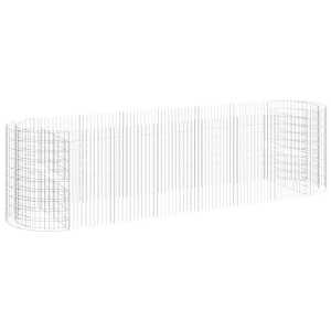 Gabionový vyvýšený záhon pozinkované železo 400 x 100 x 100 cm - obrázek 2