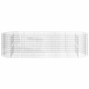 Gabionový vyvýšený záhon pozinkované železo 400 x 100 x 100 cm - obrázek 4