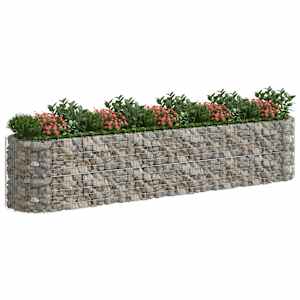 Gabionový vyvýšený záhon pozinkované železo 500 x 100 x 100 cm - obrázek 3