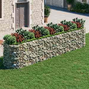 Visoka greda gabion pocinkano železo 500x100x100 cm