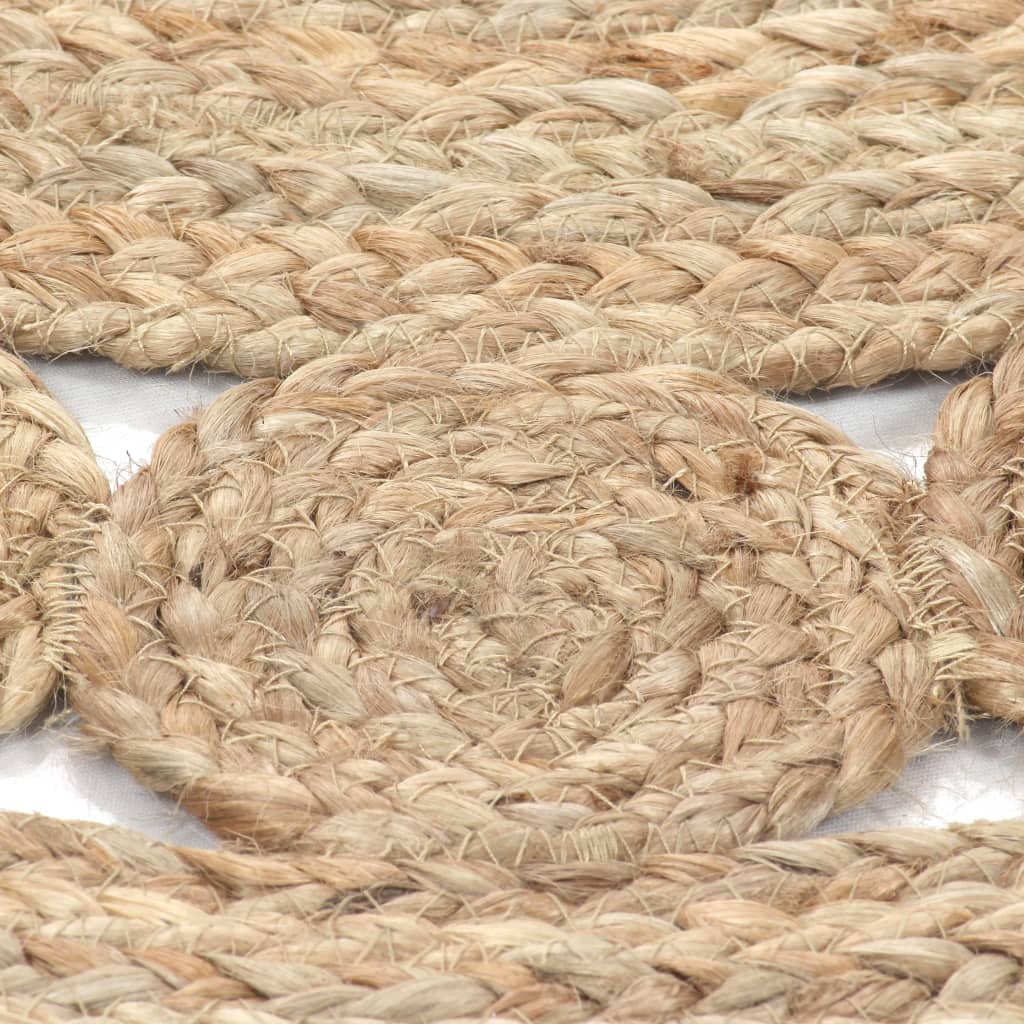 Thumbnail - vidaXL Teppich Geflochten Jute 240 cm Rund