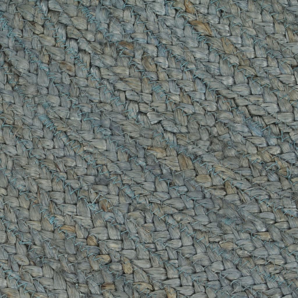 Ručně vyrobený koberec juta kulatý 210 cm olivově zelený