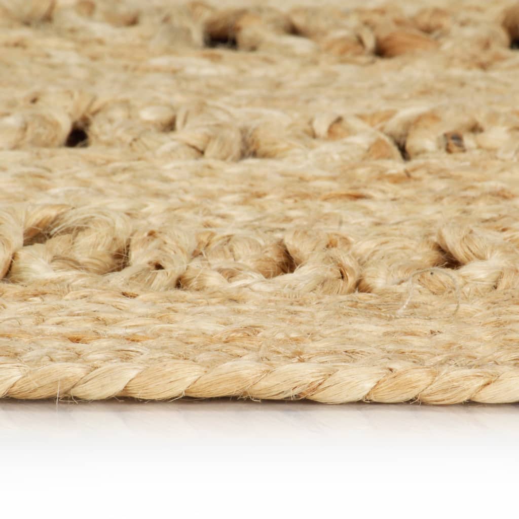 Ručně vyrobený koberec pletená juta 210 cm