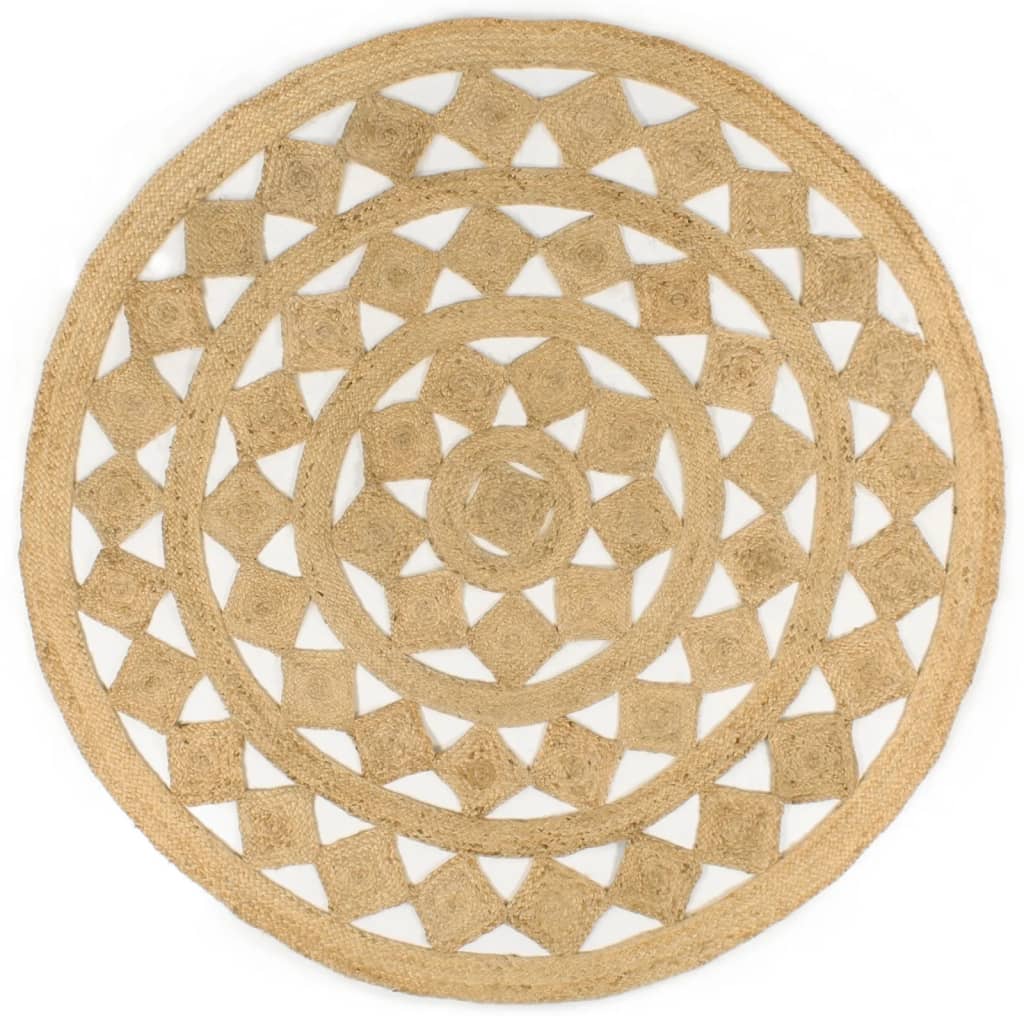 Tapis fait à la main Jute tressée 180 cm