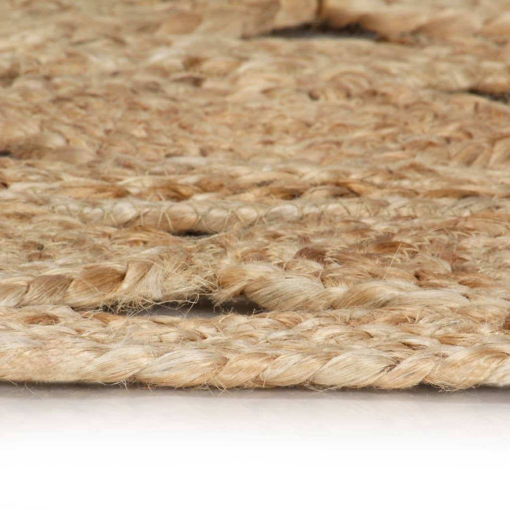 Ručně vyrobený koberec pletená juta 180 cm