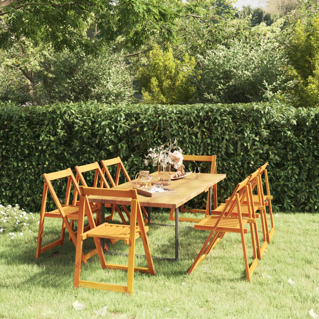 vida XL Klappbare Gartenstühle 8 Stk. Massivholz Akazie