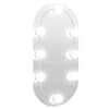 vidaXL peegel LED-tuledega 40x20 cm, klaas, ovaalne