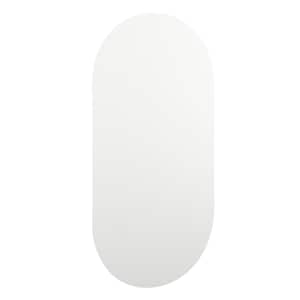 Zrcadlo s LED světly 40 x 20 cm sklo oválné - obrázek 4