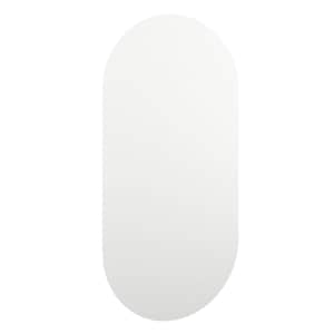 Zrcadlo s LED světly 60 x 30 cm sklo oválné - obrázek 4