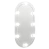 vidaXL peegel LED-tuledega 80x40 cm, klaas, ovaalne