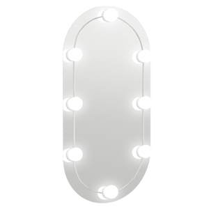 Zrcadlo s LED světly 80 x 40 cm sklo oválné - obrázek 2