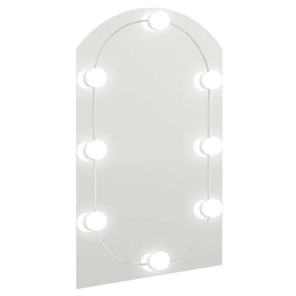 vidaXL peegel LED-tuledega 60x40 cm, klaas, kaarega