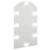 vidaXL peegel LED-tuledega 70x40 cm, klaas, kaarega