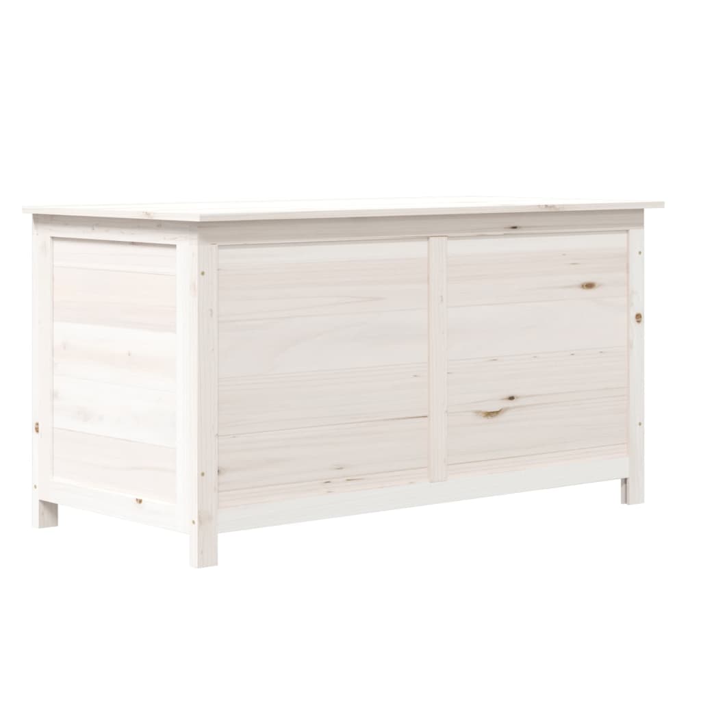 vidaXL Kussenbox 100x50x56 cm massief vurenhout wit
