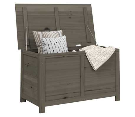vidaXL Bo&icirc;te &agrave; coussins d'ext&eacute;rieur Marron 100x50x56 cm Sapin massif