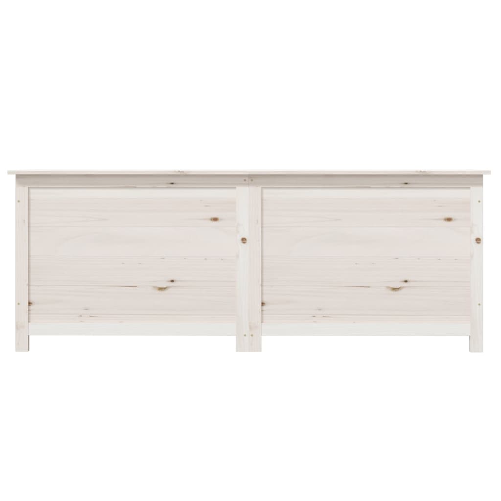 vidaXL Boîte à coussins extérieur Blanc 150x50x56 cm Bois sapin massif