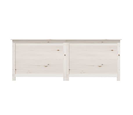 vidaXL Boîte à coussins extérieur Blanc 150x50x56 cm Bois sapin massif