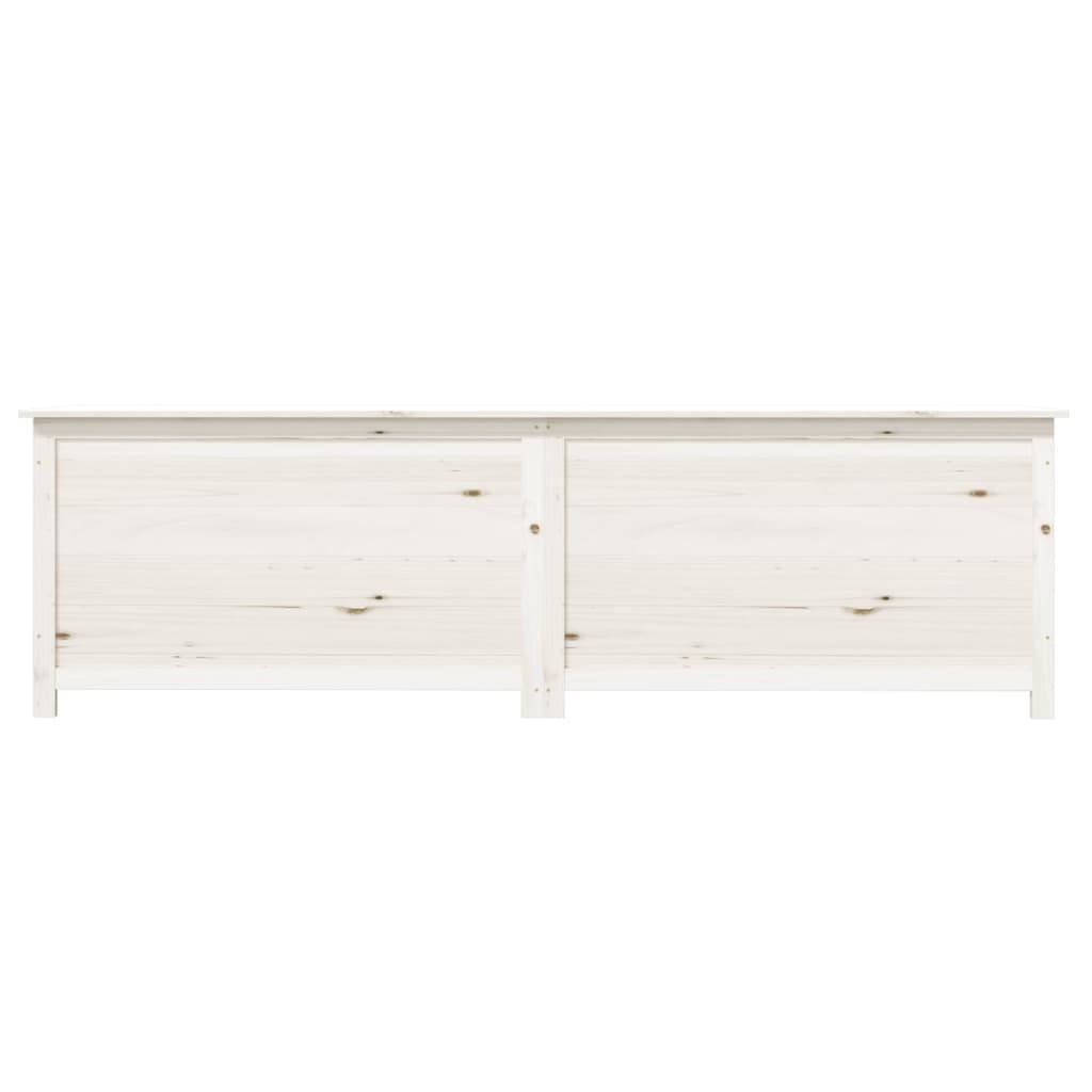 

vidaXL Kussenbox 200x50x56 cm massief vurenhout wit