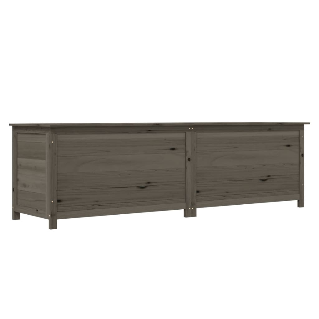 vidaXL Kussenbox 200x50x56 cm massief vurenhout antracietkleurig