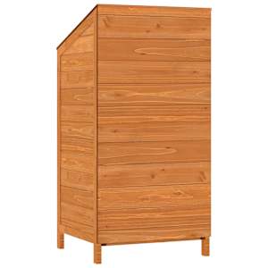 Zahradní kůlna hnědá 55 x 52 x 112 cm masivní jedlové dřevo - obrázek 6