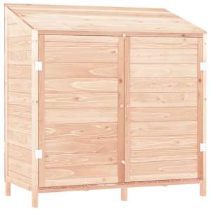Zahradní kůlna 102 x 52 x 112 cm masivní jedlové dřevo - obrázek 2