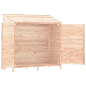 Zahradní kůlna 102 x 52 x 112 cm masivní jedlové dřevo - obrázek 4