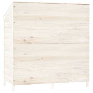 Zahradní kůlna bílá 102 x 52 x 112 cm masivní jedlové dřevo - obrázek 6