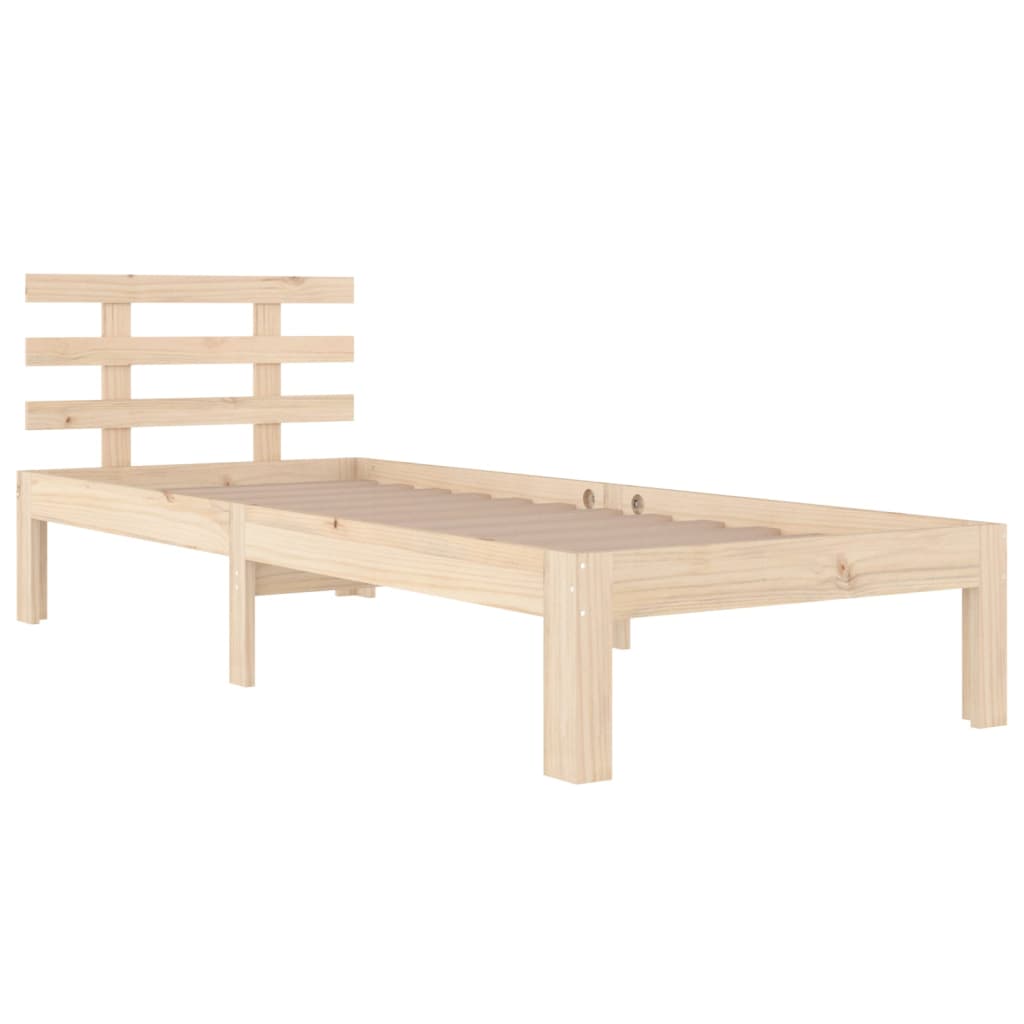 

vidaXL Bedframe massief hout 75x190 cm 2FT6 Small Single