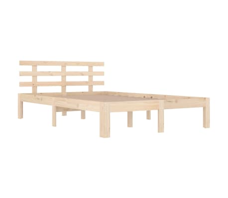 vidaXL Estructura de cama madera maciza 120x190 cm