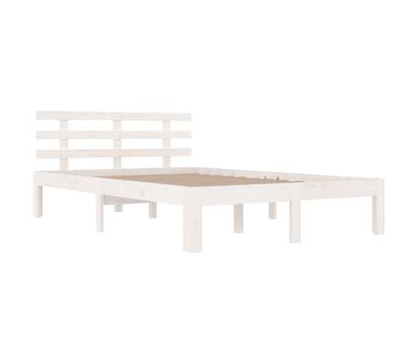 vidaXL Bed Frame without Mattress White 140x190cm