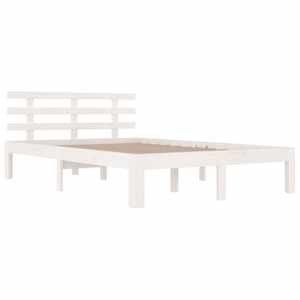 vidaXL Giroletto Bianco in Legno Massello 200x200 cm