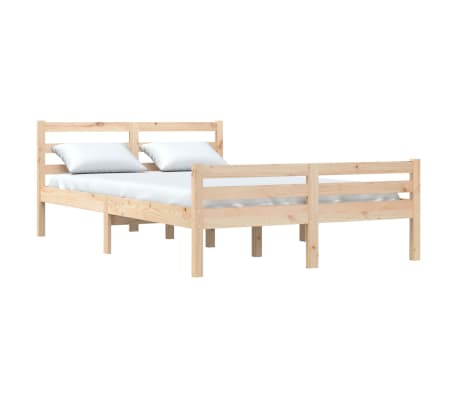 vidaXL Cadre de lit sans matelas bois massif 120x200 cm