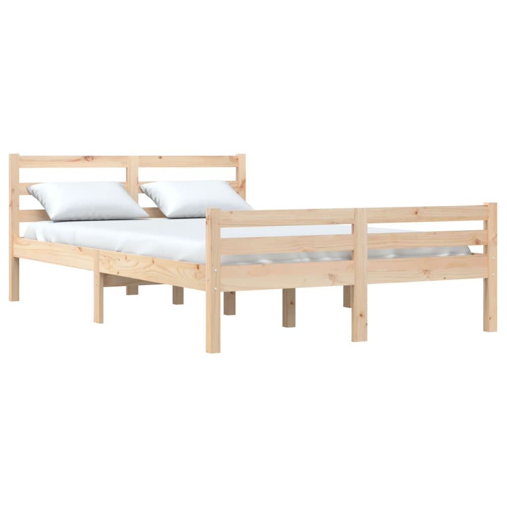 vidaXL Bedframe zonder matras massief hout 140x200 cm afbeelding