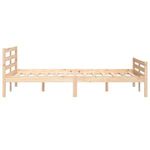 Rám postele masivní dřevo 150 x 200 cm King Size - obrázek 6